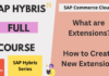 Architecture and structure of SAP Hybris extensions with custom modules and templates like extgen and modulegen