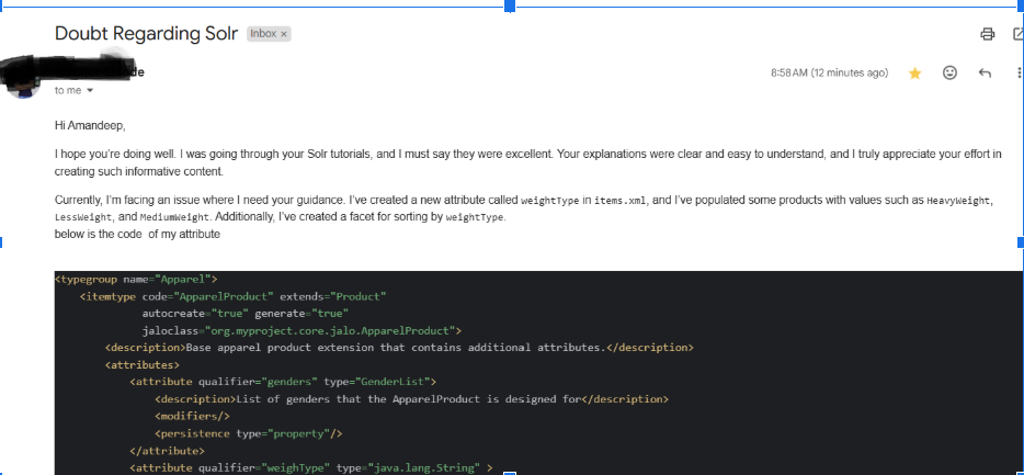 Member feedback screenshot (anonymized)