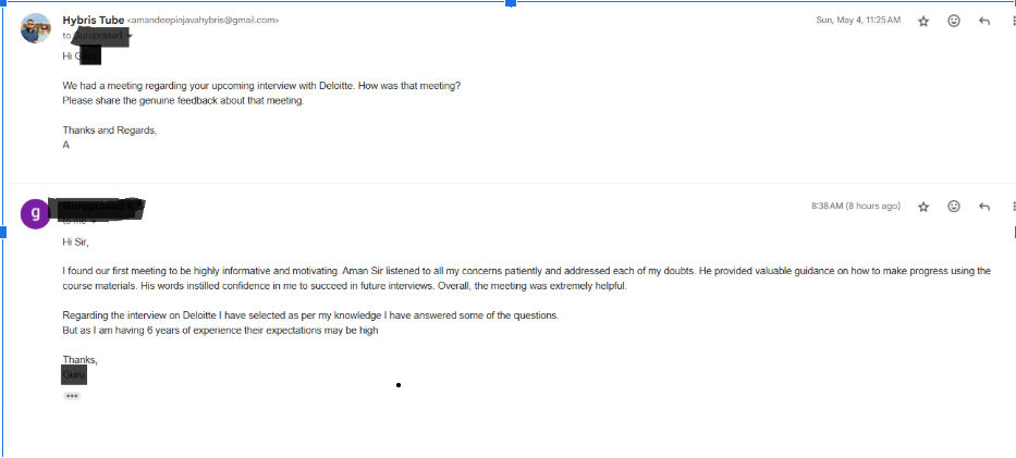 Member feedback screenshot (anonymized)