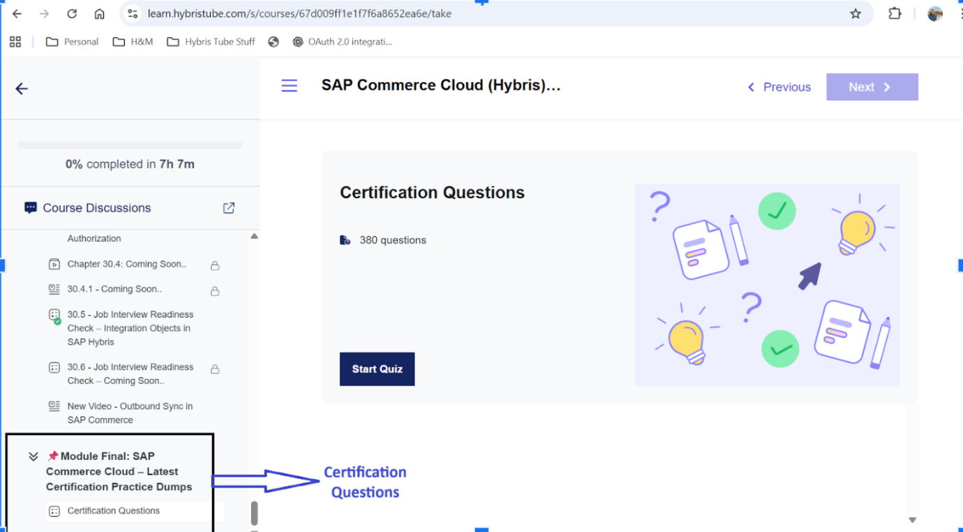 Certification questions and assessments