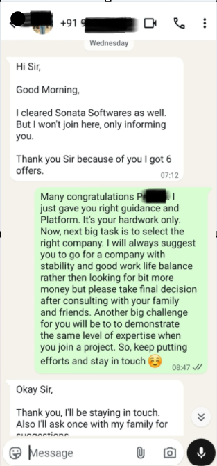 Member feedback screenshot (anonymized)