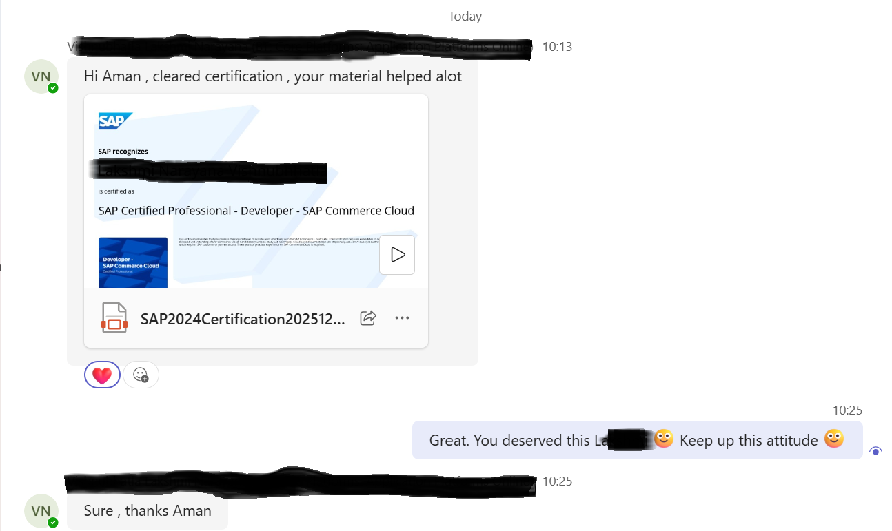 Member feedback screenshot (anonymized)